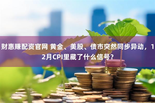 财惠赚配资官网 黄金、美股、债市突然同步异动，12月CPI里藏了什么信号？